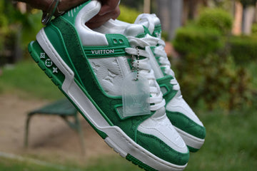 Louis Vuitton Trainers Green Special Edition