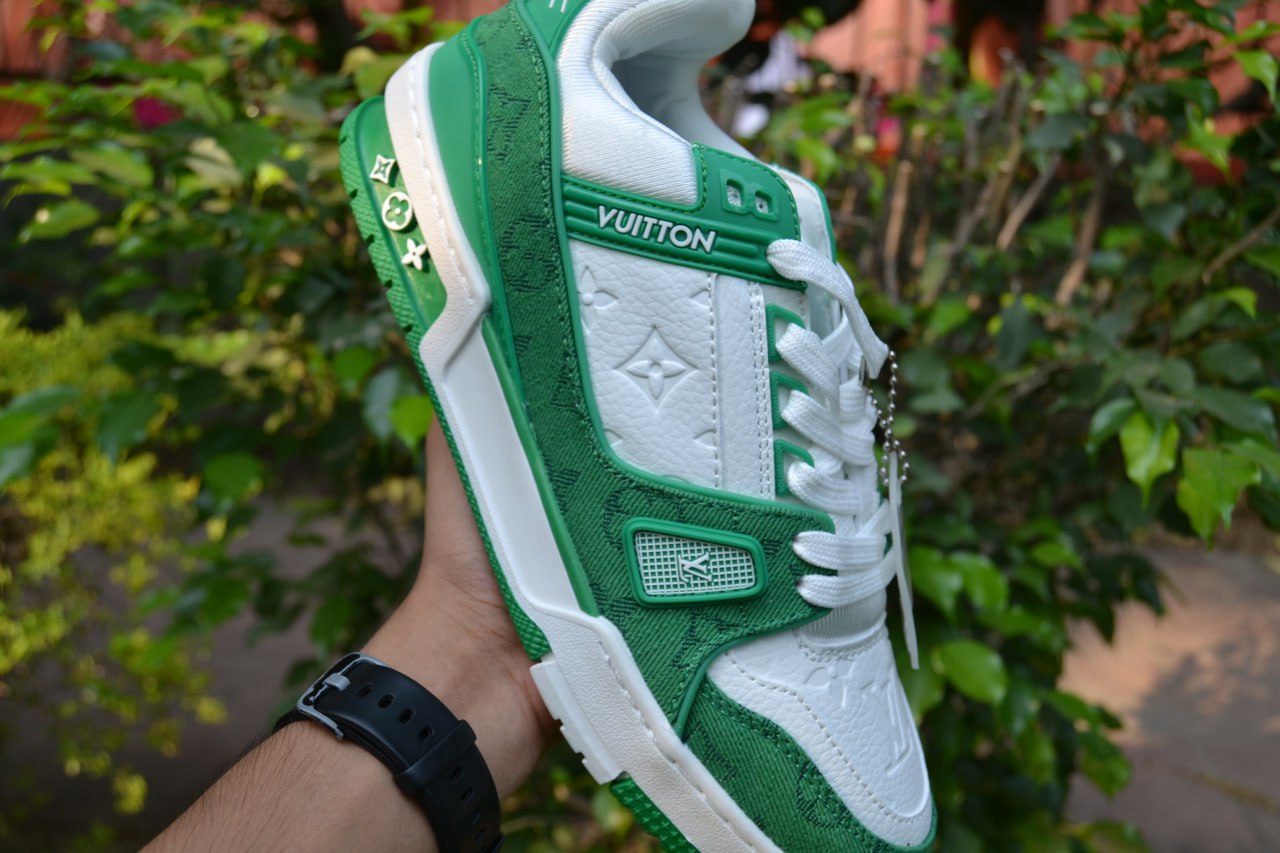 Louis Vuitton Trainers Green Special Edition