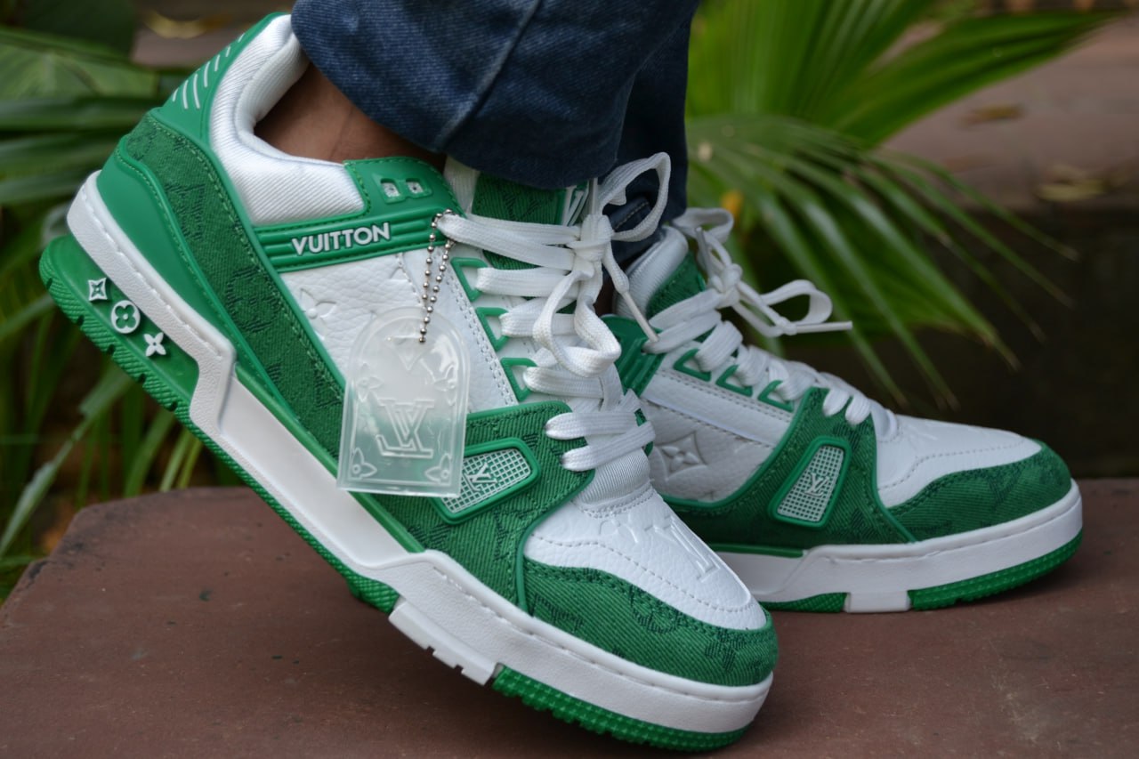 Louis Vuitton Trainers Green Special Edition